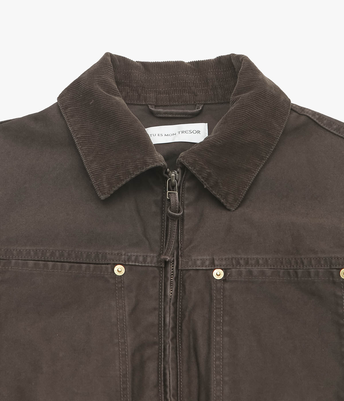 TU ES MON TRESOR ''MOONSTONE JACKET'' (BROWN)