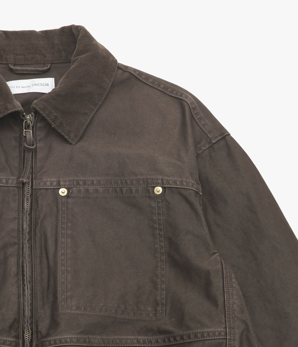 TU ES MON TRESOR ''MOONSTONE JACKET'' (BROWN)