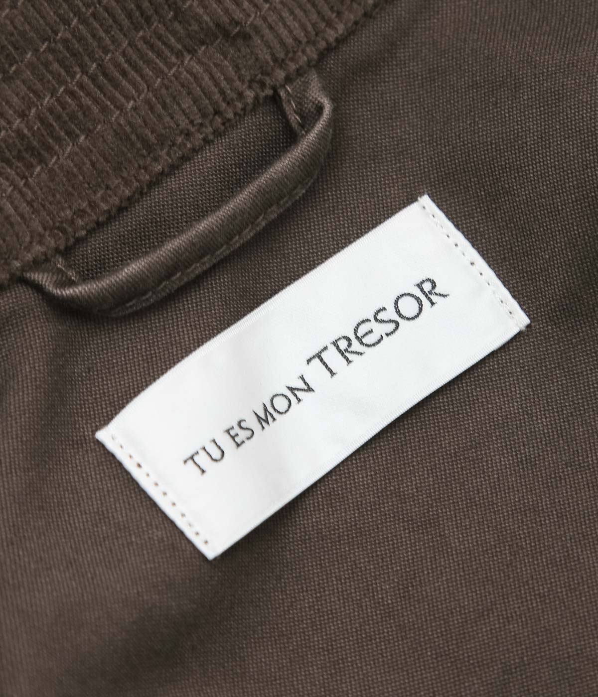 TU ES MON TRESOR ''MOONSTONE JACKET'' (BROWN)