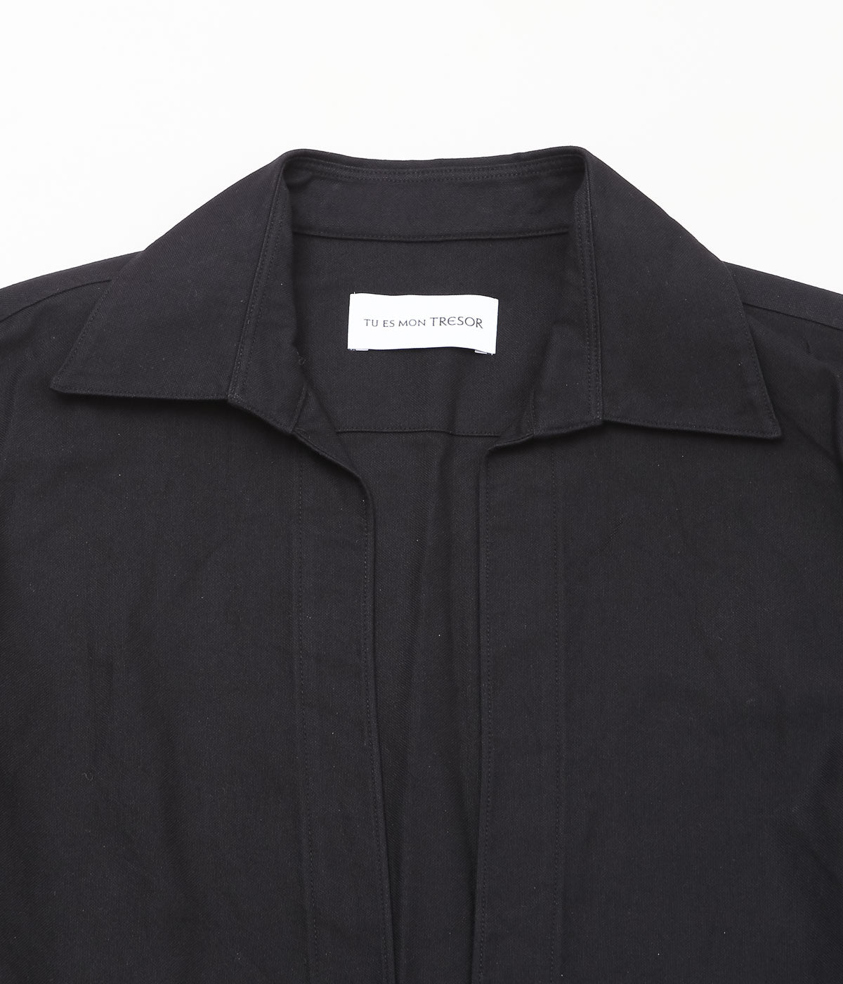 TU ES MON TRESOR ''OXFORD VAREUSE SHIRT'' (BLACK)