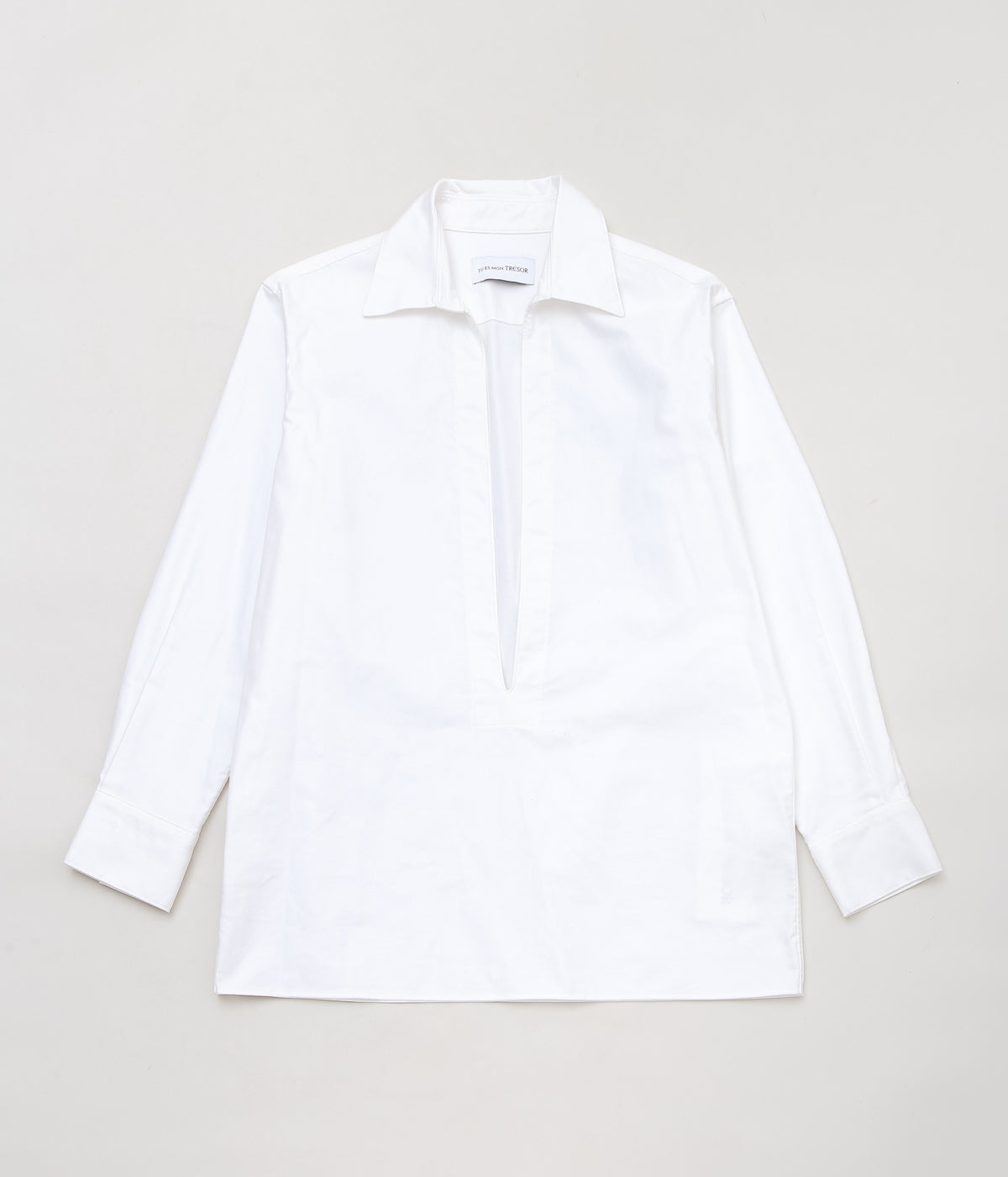 TU ES MON TRESOR ''OXFORD VAREUSE SHIRT'' (WHITE)