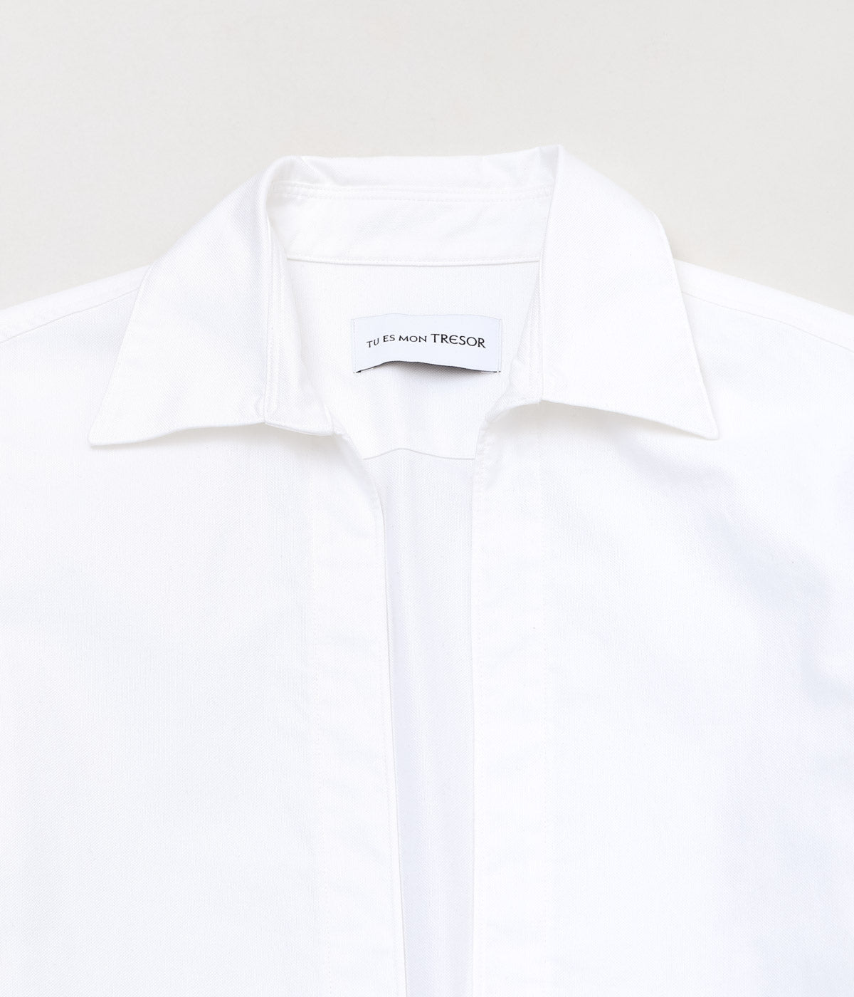 TU ES MON TRESOR ''OXFORD VAREUSE SHIRT'' (WHITE)