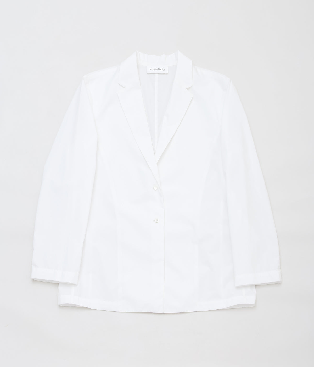 TU ES MON TRESOR ''TAILORED SHIRT JACKET'' (WHITE)