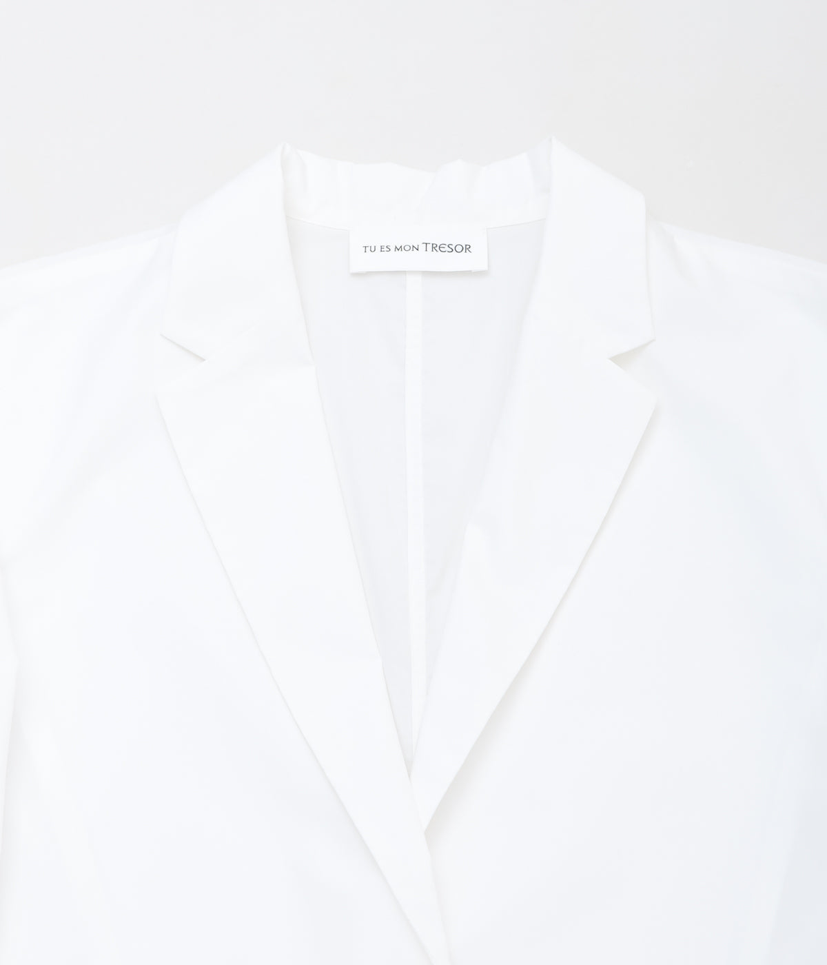 TU ES MON TRESOR ''TAILORED SHIRT JACKET'' (WHITE)