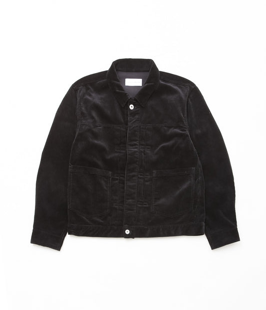 TU ES MON TRESOR ''THE EMERALD CORDUROY JACKET UNISEX'' (BLACK)