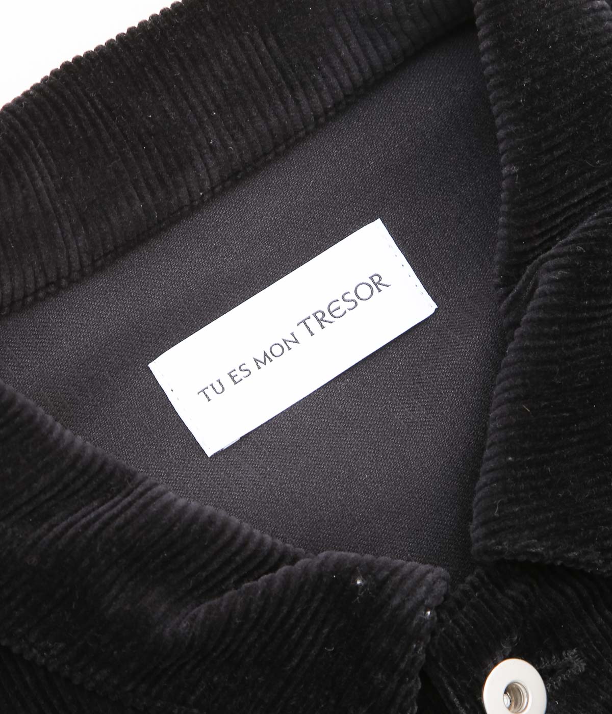 TU ES MON TRESOR ''THE EMERALD CORDUROY JACKET UNISEX'' (BLACK)
