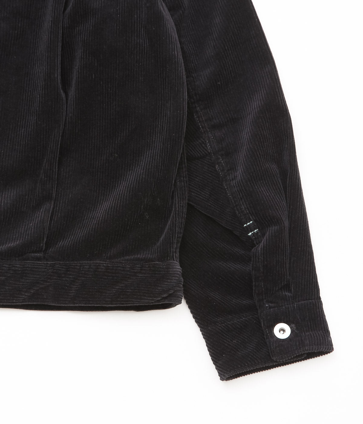 TU ES MON TRESOR ''THE EMERALD CORDUROY JACKET UNISEX'' (BLACK)
