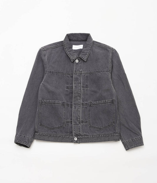 TU ES MON TRESOR ''THE EMERALD DENIM JACKET UNISEX'' (SOLID BLACK 3 YEAR)