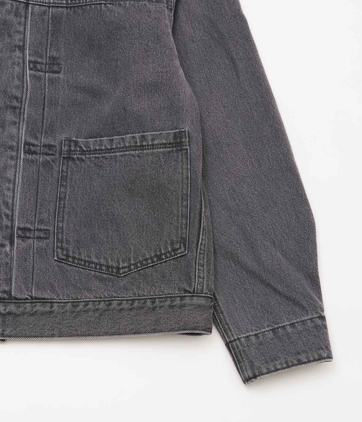 TU ES MON TRESOR ''THE EMERALD DENIM JACKET UNISEX'' (SOLID BLACK 3 YEAR)