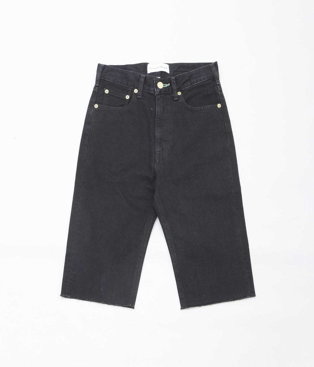 TU ES MON TRESOR ''THE EMERALD JEAN SHORT'' (BLACK)