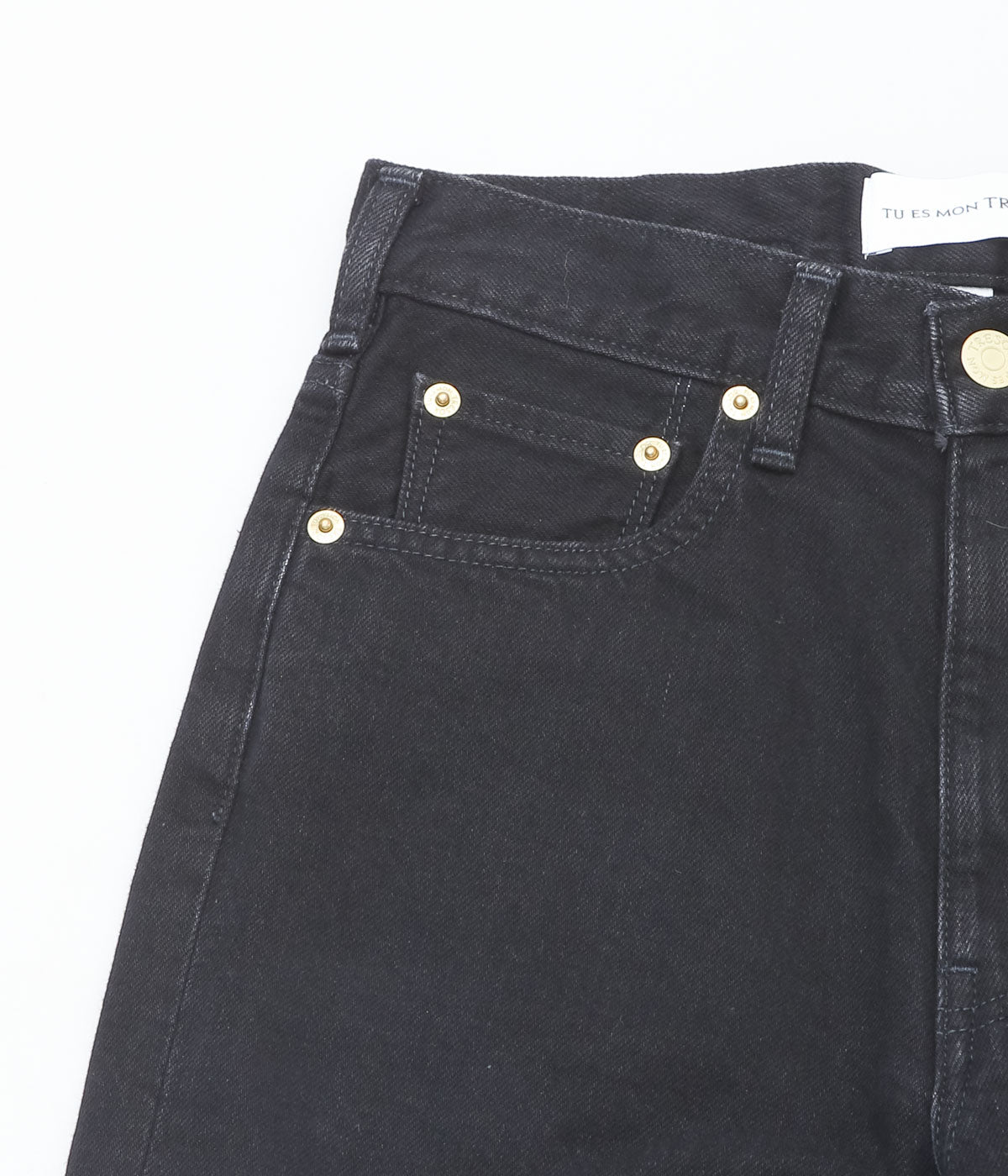 TU ES MON TRESOR ''THE EMERALD JEAN SHORT'' (BLACK)