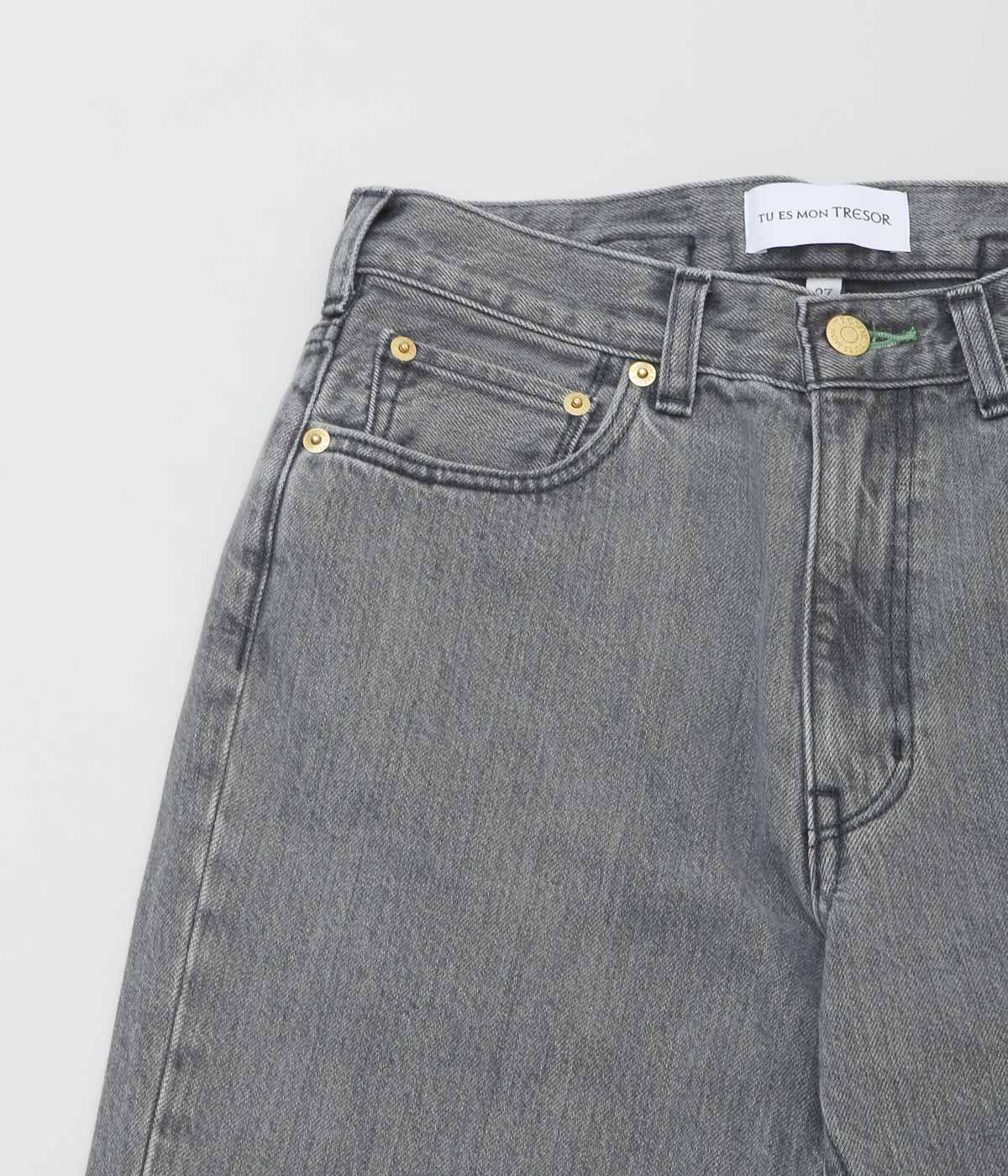 TU ES MON TRESOR ''THE EMERALD JEAN SHORT'' (SOLID BLACK 3YEAR)