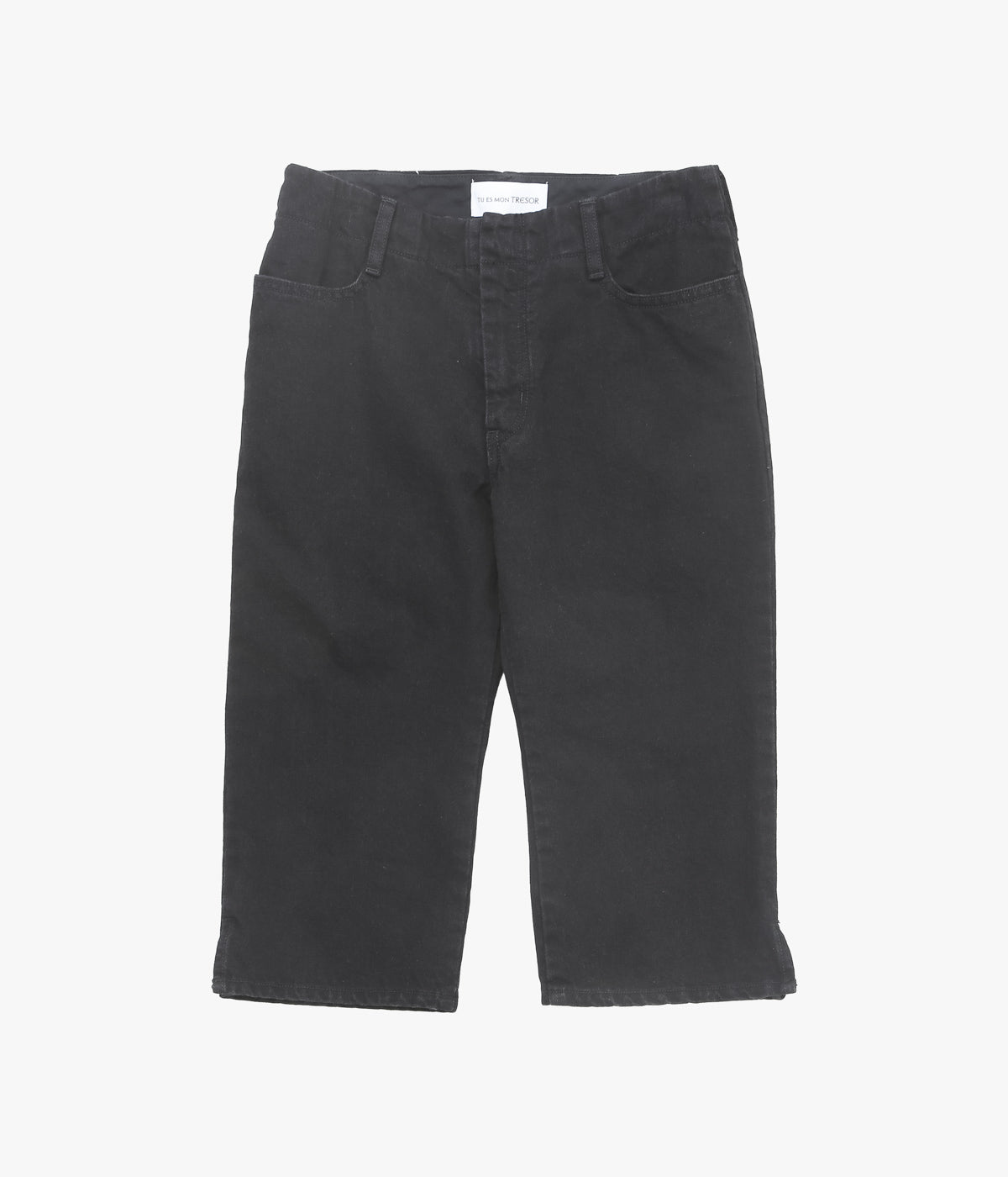 TU ES MON TRESOR "THE HEMATITE JEAN SHORT" (BLACK)