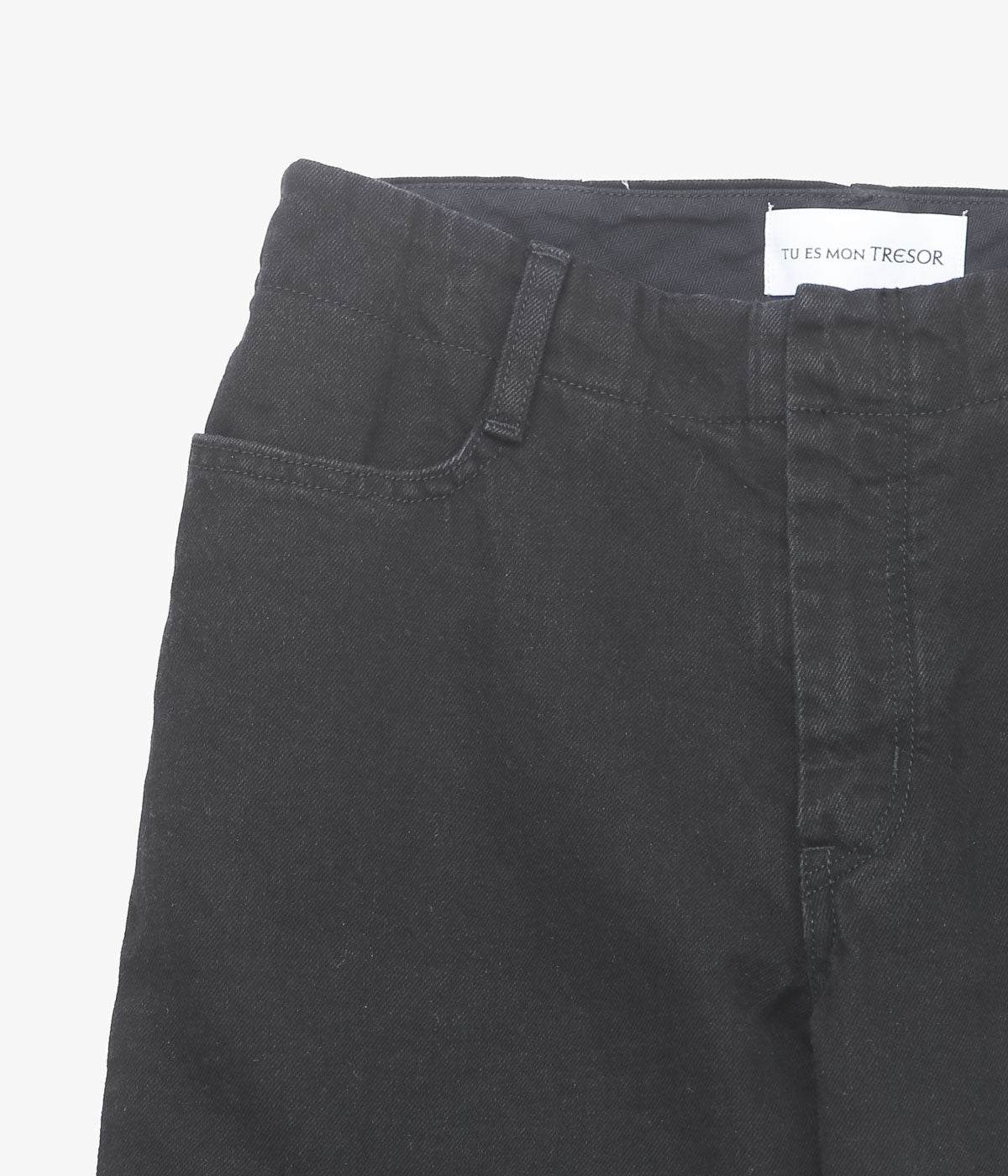 TU ES MON TRESOR "THE HEMATITE JEAN SHORT" (BLACK)