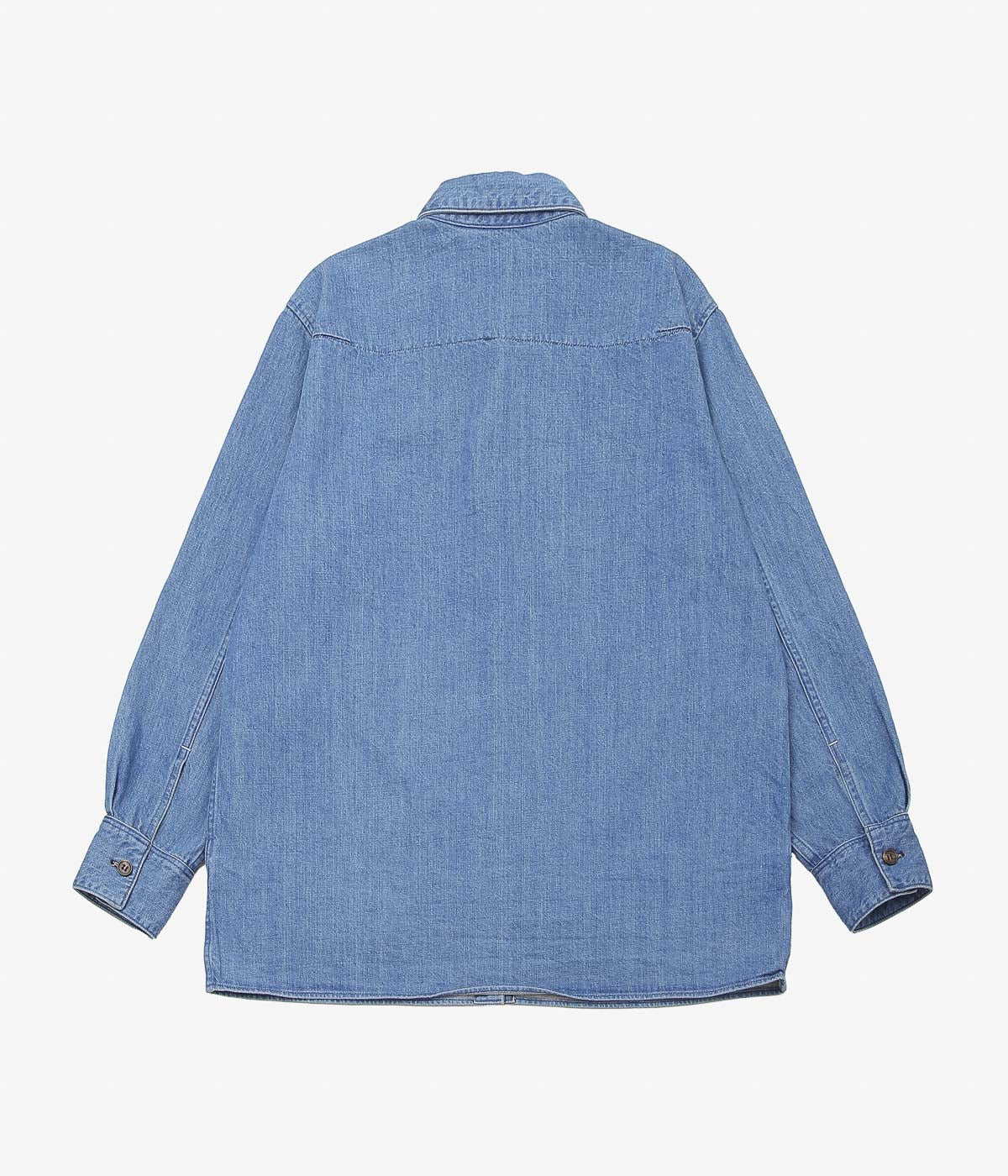 TU ES MON TRESOR ''THE OPAL DENIM OVER SHIRT'' (SOLID 3YEAR)