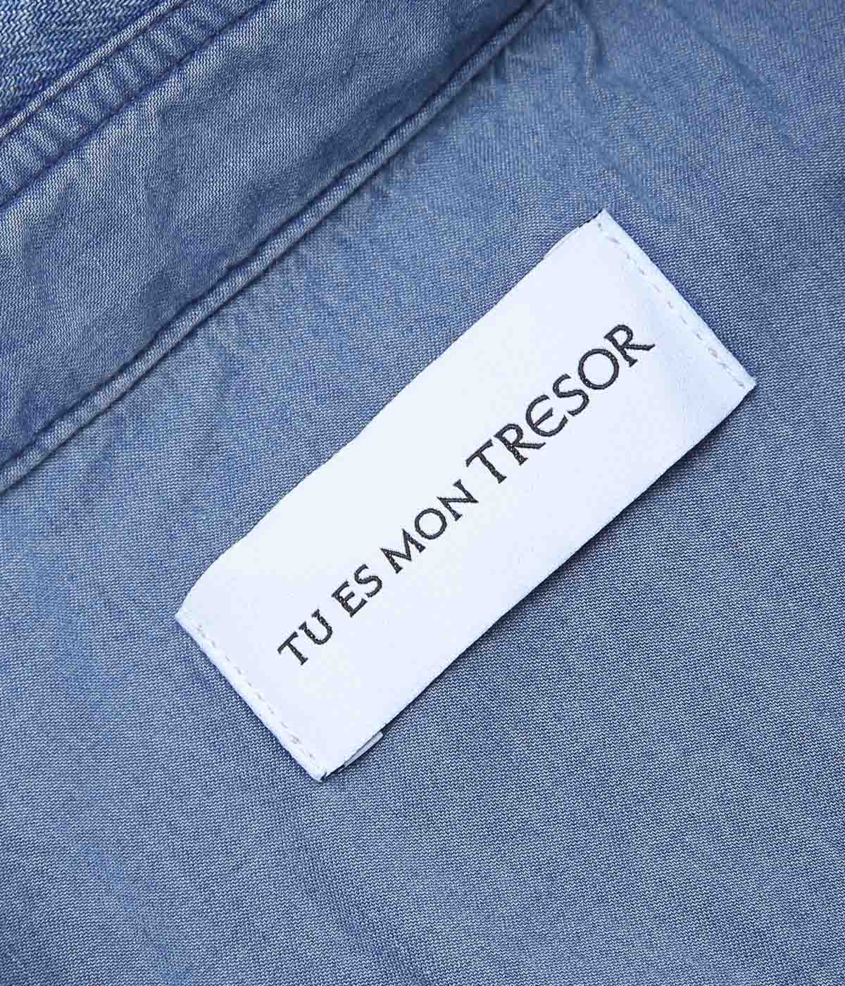 TU ES MON TRESOR ''THE OPAL DENIM OVER SHIRT'' (SOLID 3YEAR)