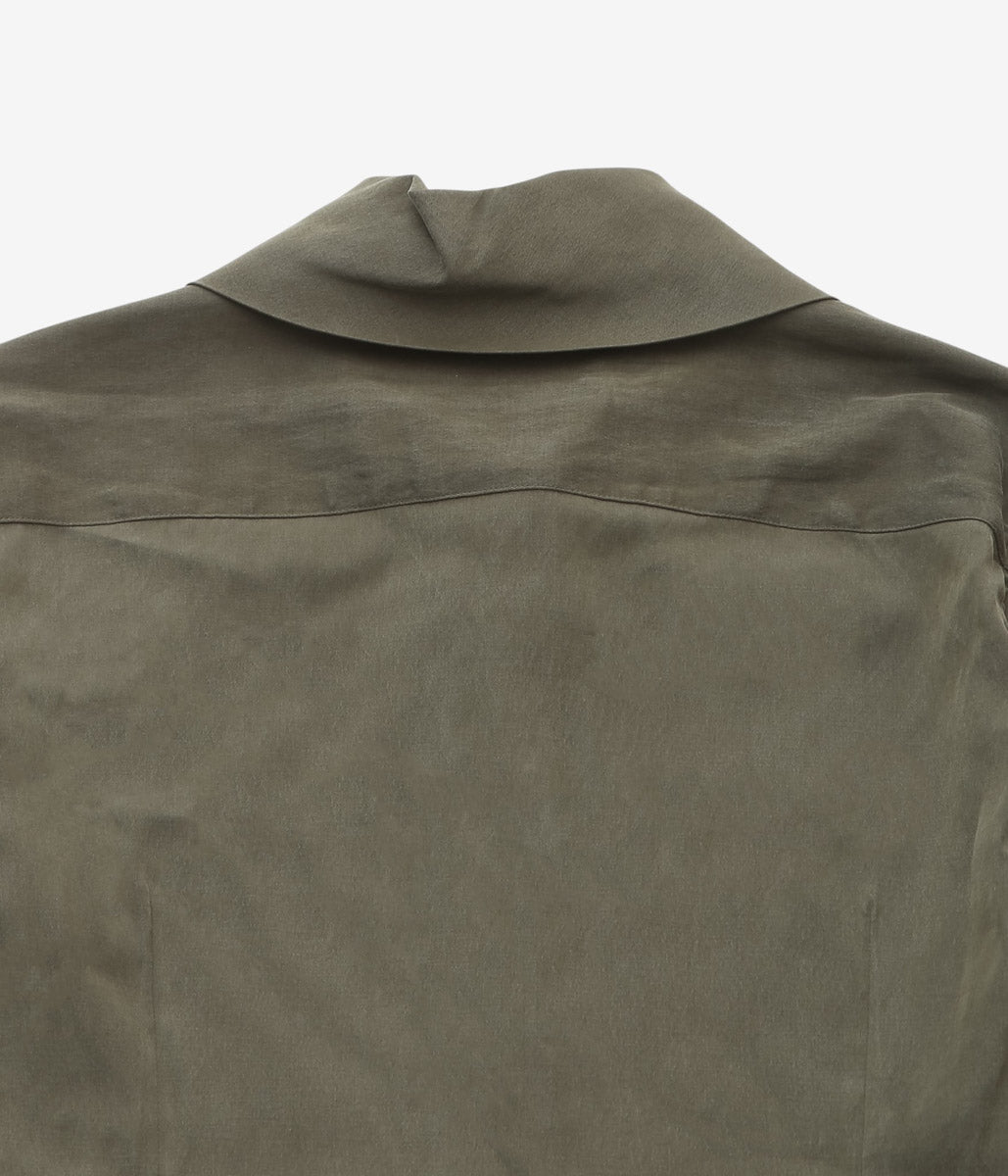 TU ES MON TRESOR ''THE RUTILE CUPRA SHIRT'' (D.OLIVE)