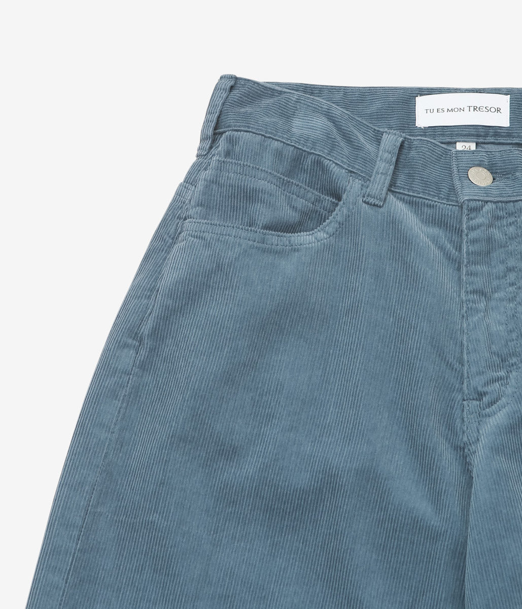 TU ES MON TRESOR ''THE TOPAZ JEAN - CORDUROY'' (BLUE)