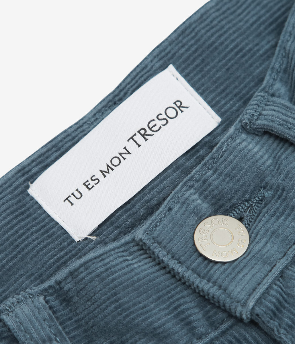 TU ES MON TRESOR ''THE TOPAZ JEAN - CORDUROY'' (BLUE)