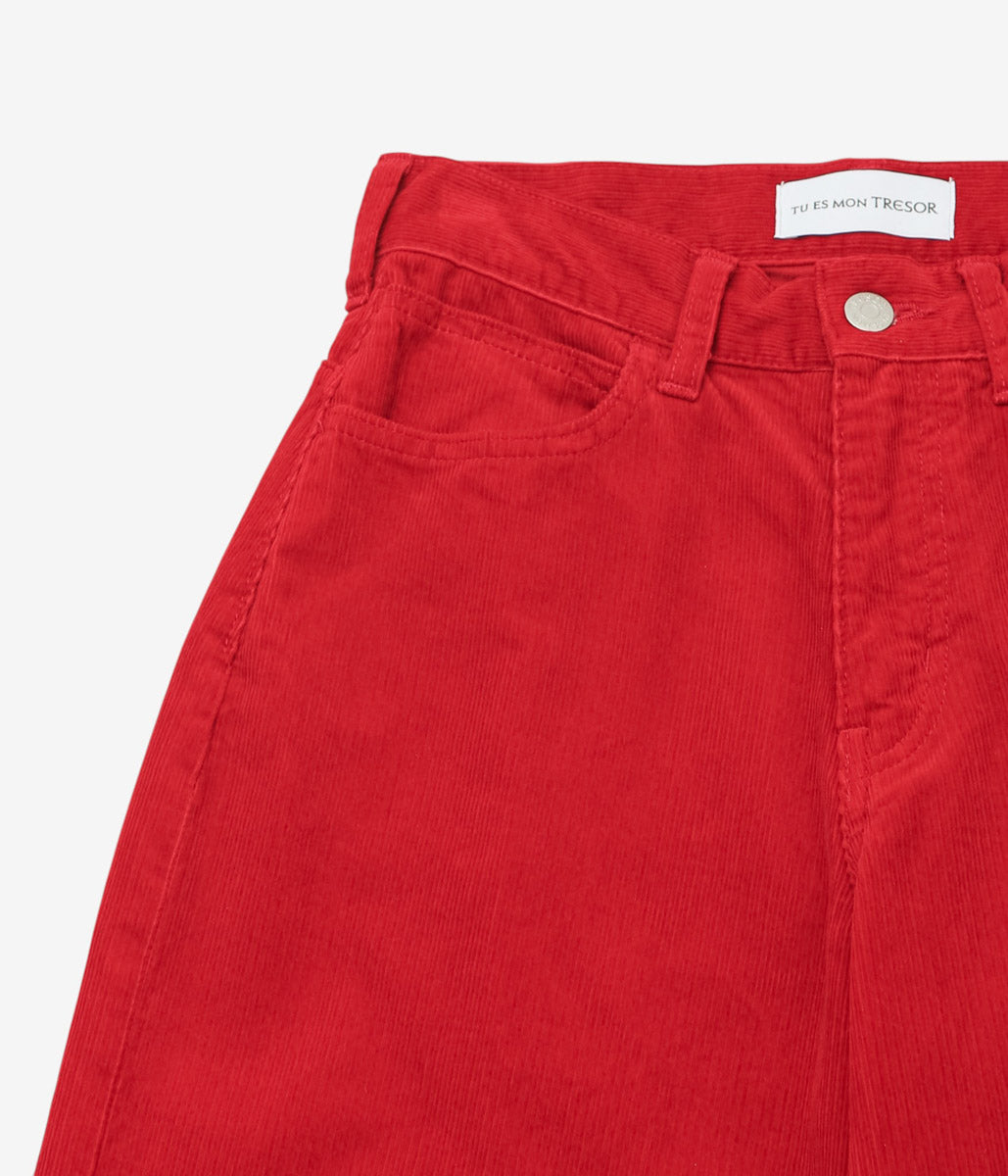 TU ES MON TRESOR ''THE TOPAZ JEAN - CORDUROY'' (RED)