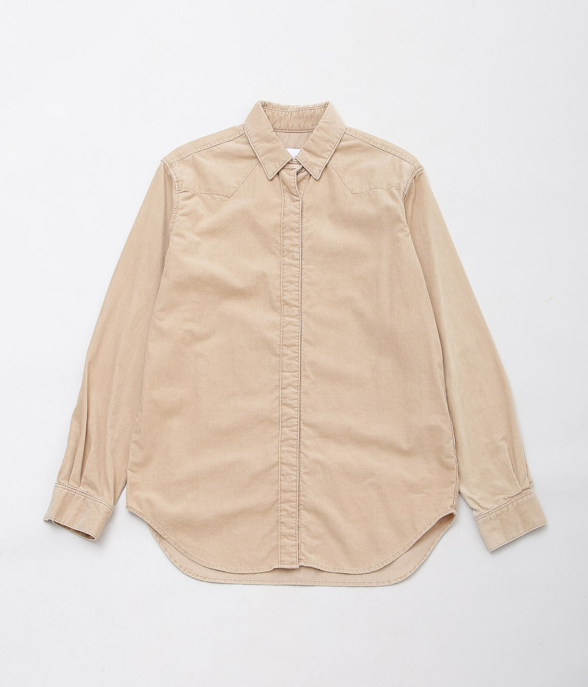 TU ES MON TRESOR ''THE TURQUOISE CORDUROY SHIRT'' (BEIGE)