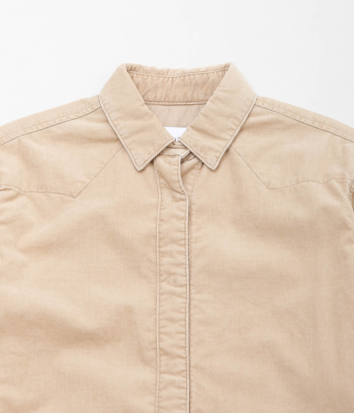 TU ES MON TRESOR ''THE TURQUOISE CORDUROY SHIRT'' (BEIGE)