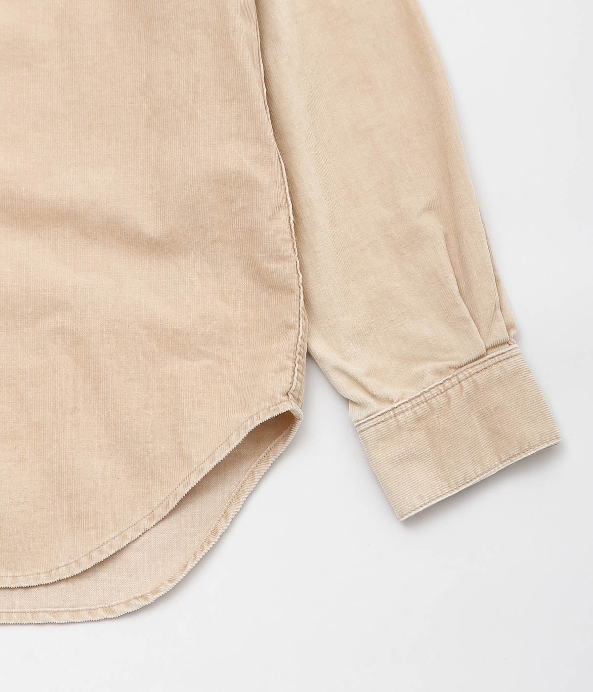 TU ES MON TRESOR ''THE TURQUOISE CORDUROY SHIRT'' (BEIGE)