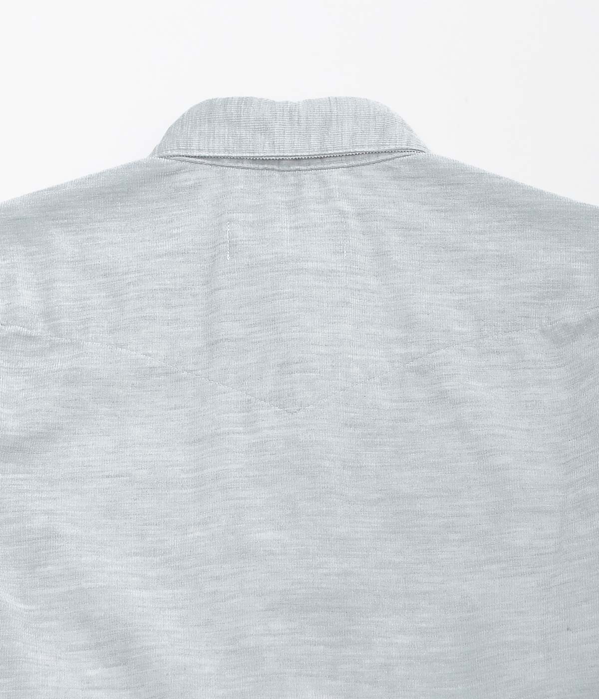 TU ES MON TRESOR ''THE TURQUOISE CORDUROY SHIRT'' (LIGHT GREY)