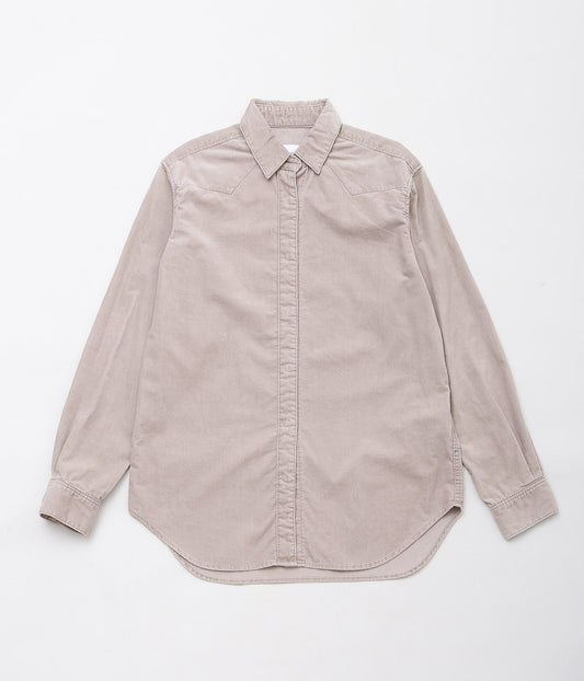 TU ES MON TRESOR ''THE TURQUOISE CORDUROY SHIRT'' (MAUVE)