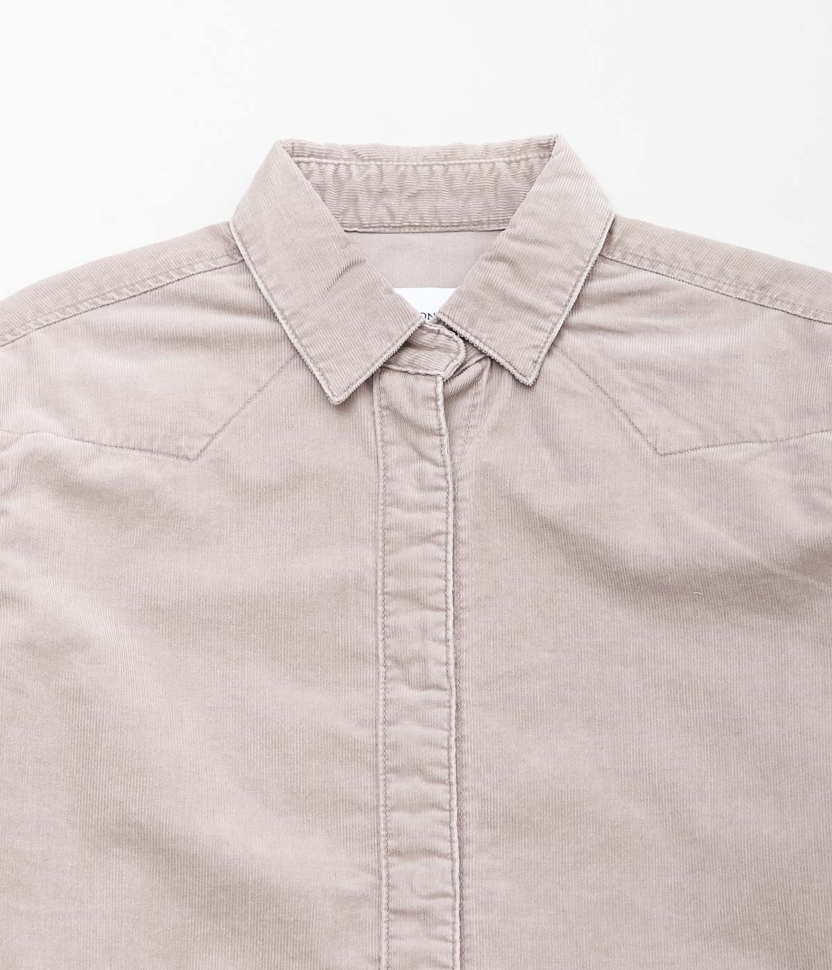 TU ES MON TRESOR ''THE TURQUOISE CORDUROY SHIRT'' (MAUVE)