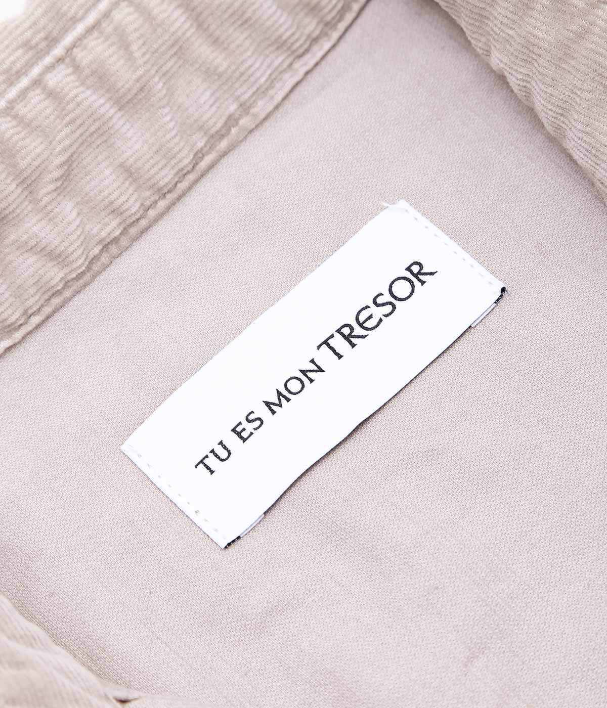 TU ES MON TRESOR ''THE TURQUOISE CORDUROY SHIRT'' (MAUVE)