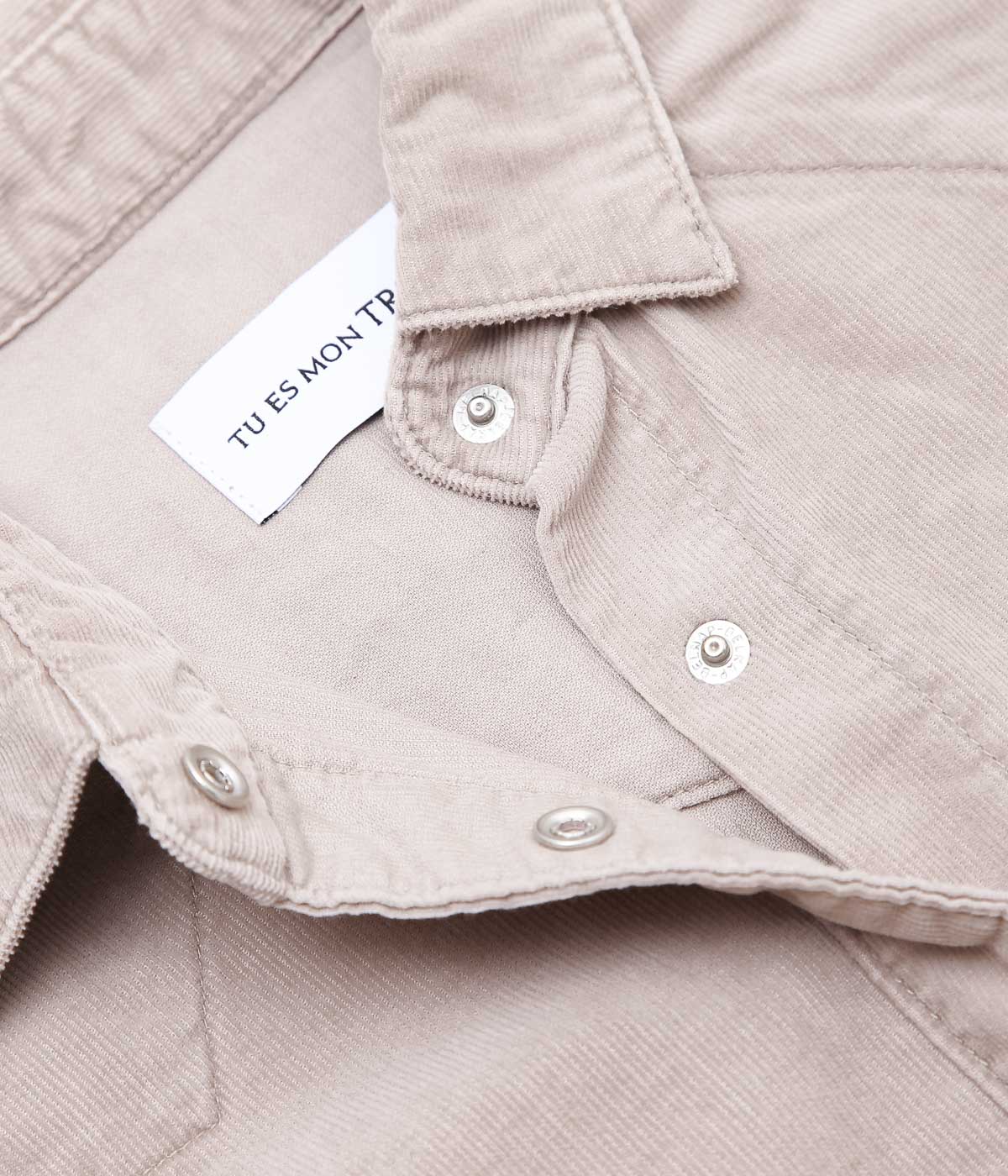 TU ES MON TRESOR ''THE TURQUOISE CORDUROY SHIRT'' (MAUVE)