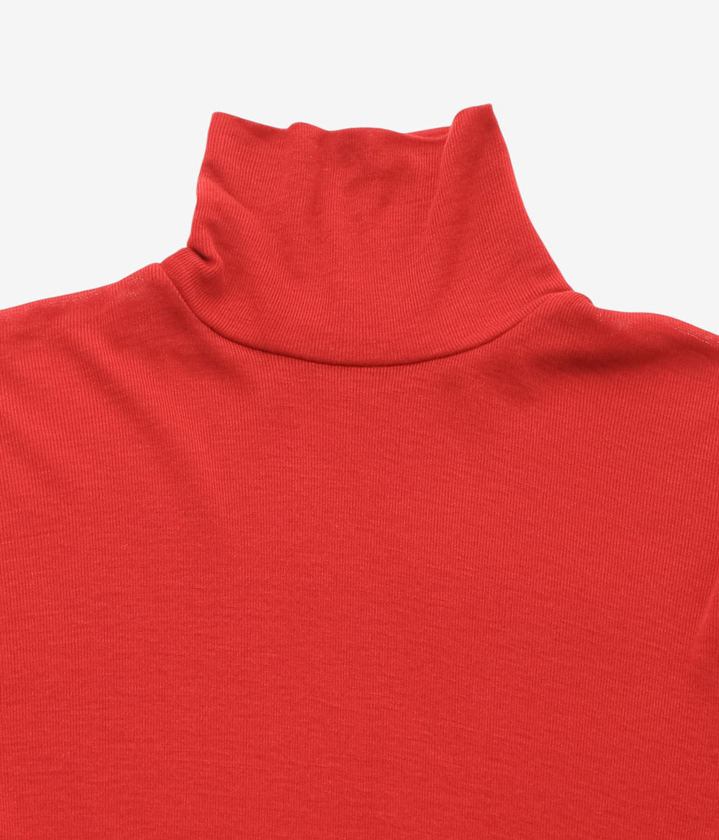 TU ES MON TRESOR ''TURTLENECK TOP - TENCEL CASHMERE'' (RED)