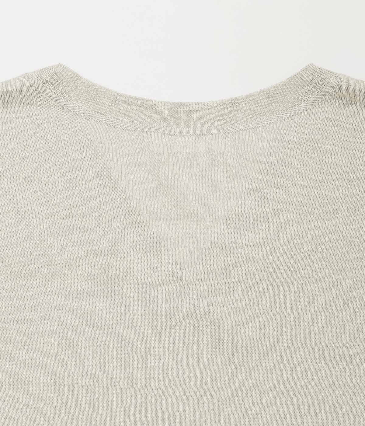 TU ES MON TRESOR ''V-NECK LINEN KNIT VEST'' (L.GREY)