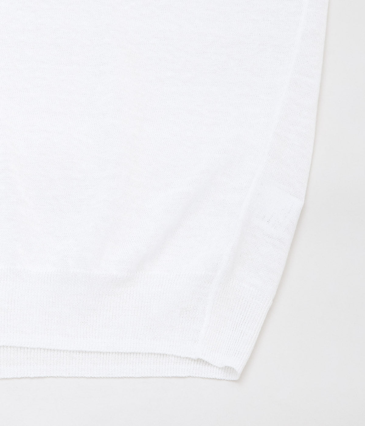 TU ES MON TRESOR ''V-NECK LINEN KNIT VEST'' (WHITE)