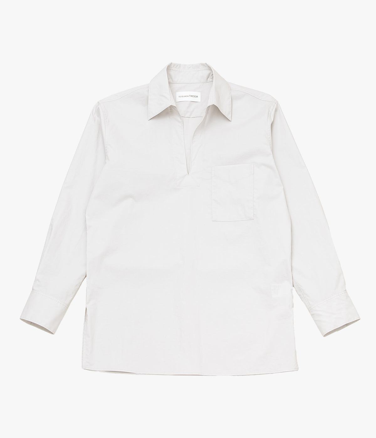 TU ES MON TRESOR ''VAREUSE POCKET SHIRT'' (LT.GREY)
