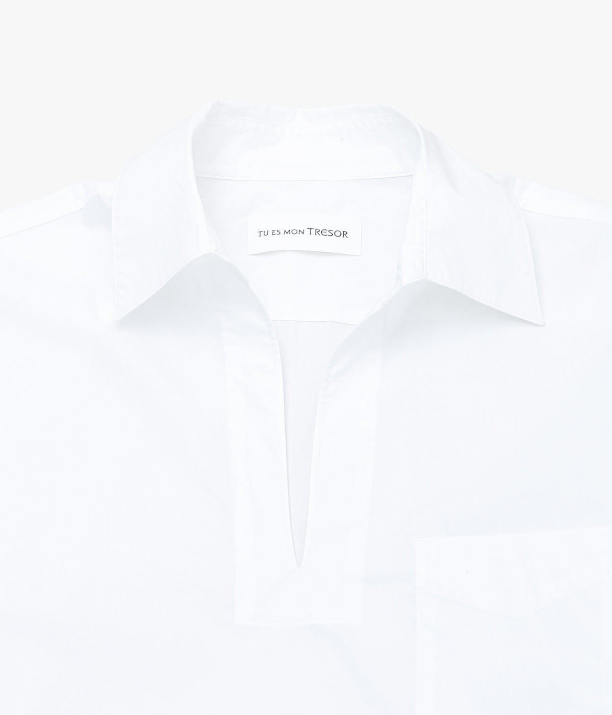 TU ES MON TRESOR ''VAREUSE POCKET SHIRT'' (WHITE)