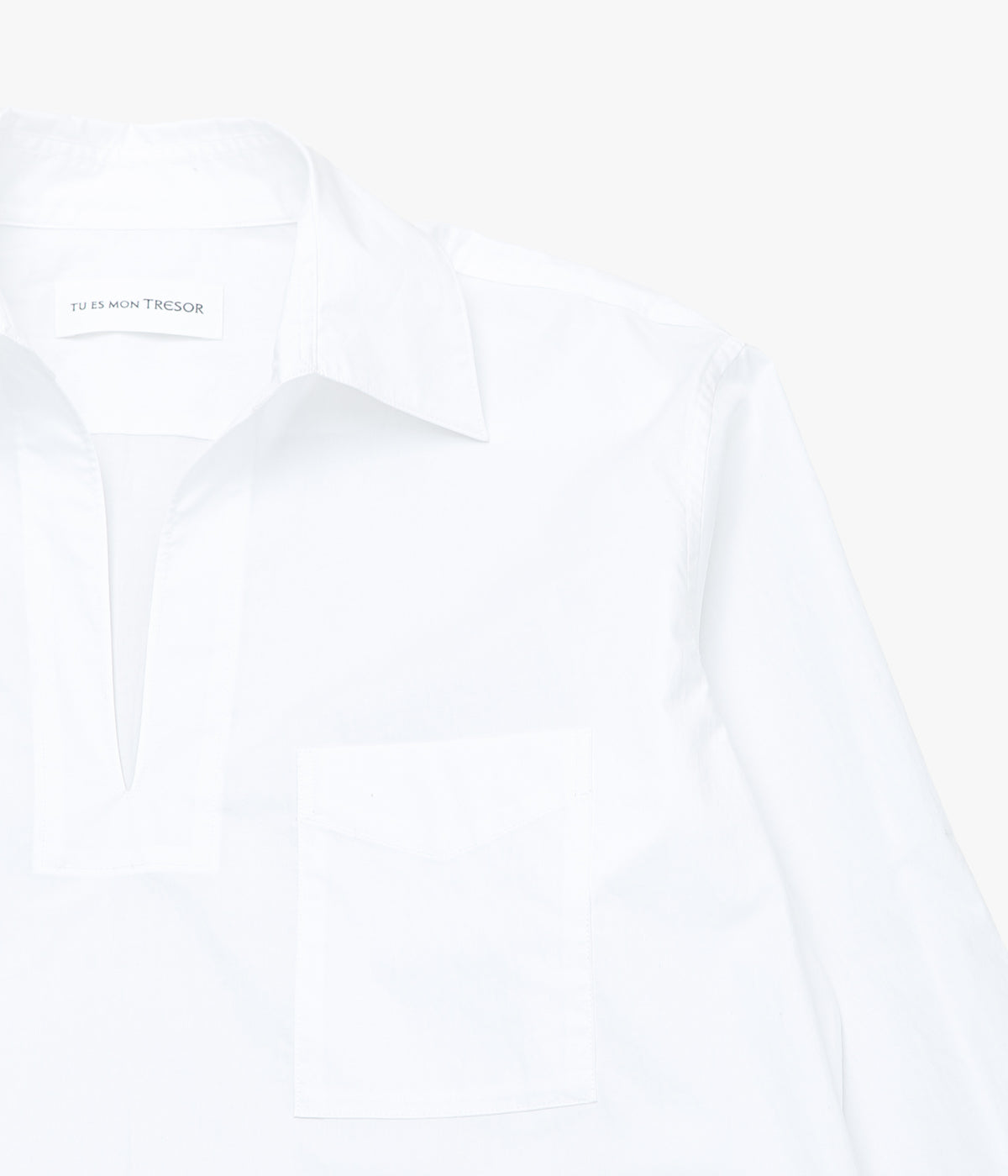TU ES MON TRESOR ''VAREUSE POCKET SHIRT'' (WHITE)