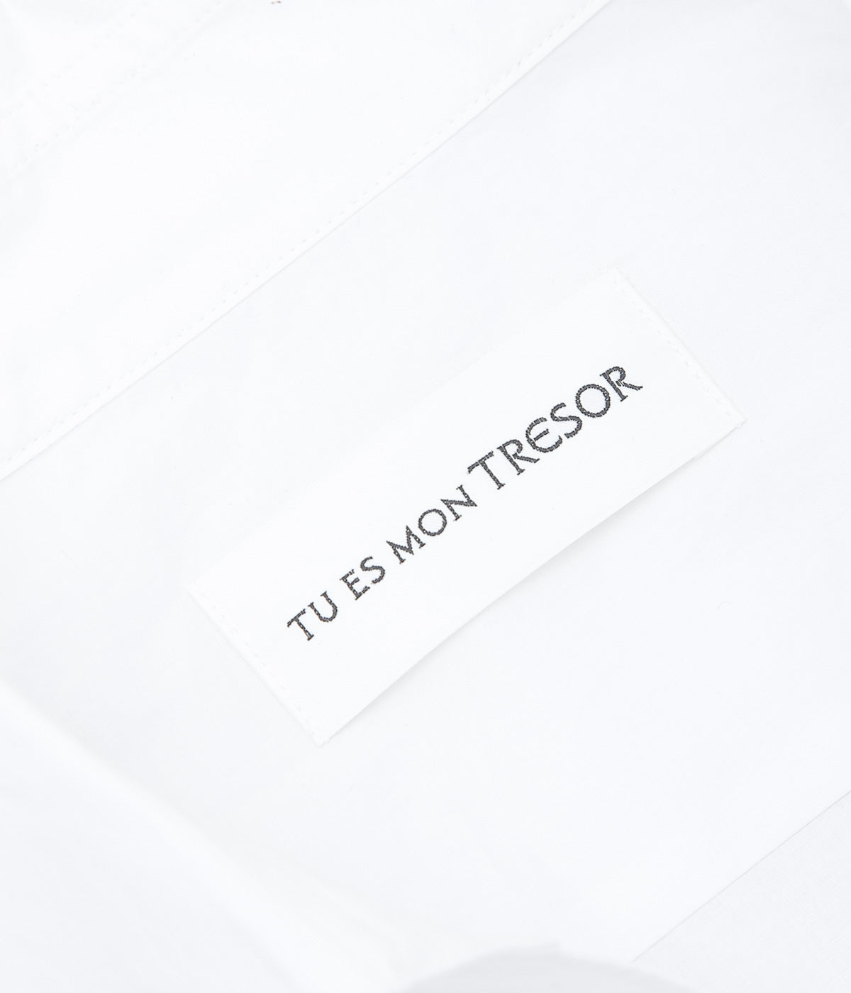 TU ES MON TRESOR ''VAREUSE POCKET SHIRT'' (WHITE)