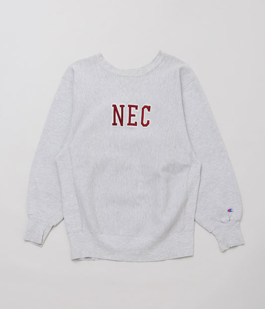 USED & VINTAGE '90'S CHAMPION REVERSE WEAVE "NEC"''(GREY)