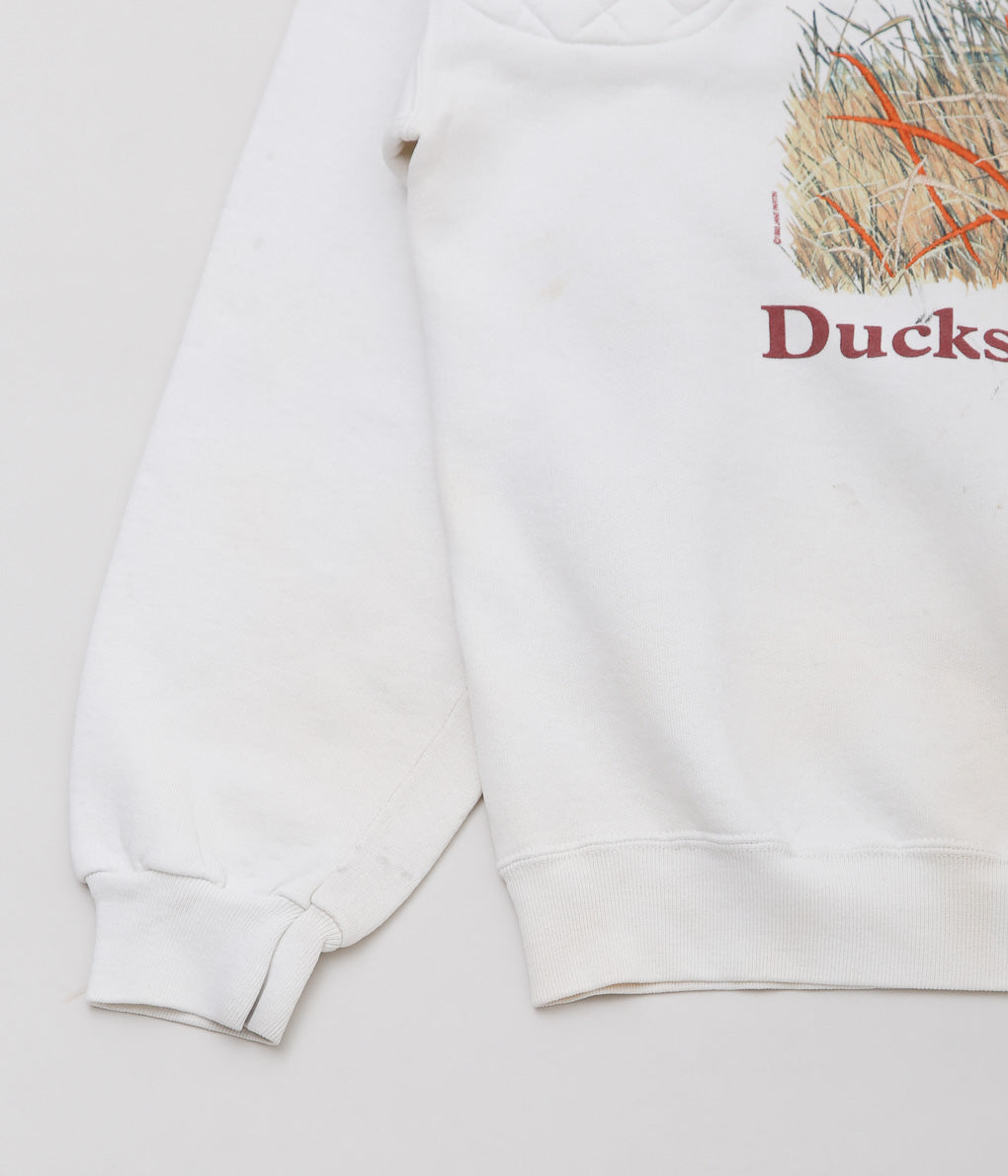 USED&VINTAGE''USED DUCKS UNLIMITED SWEAT''(WHITE)