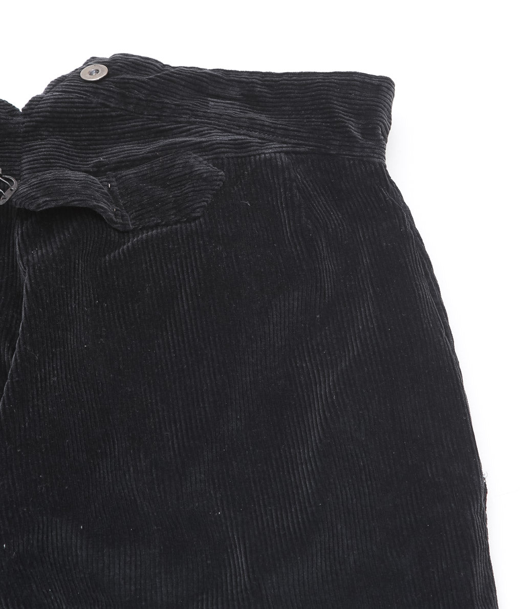 USED&VINATGE ''30-40s FRENCH CORDUROY TROUSERS "LE CHAMONIX"'' (BLACK)