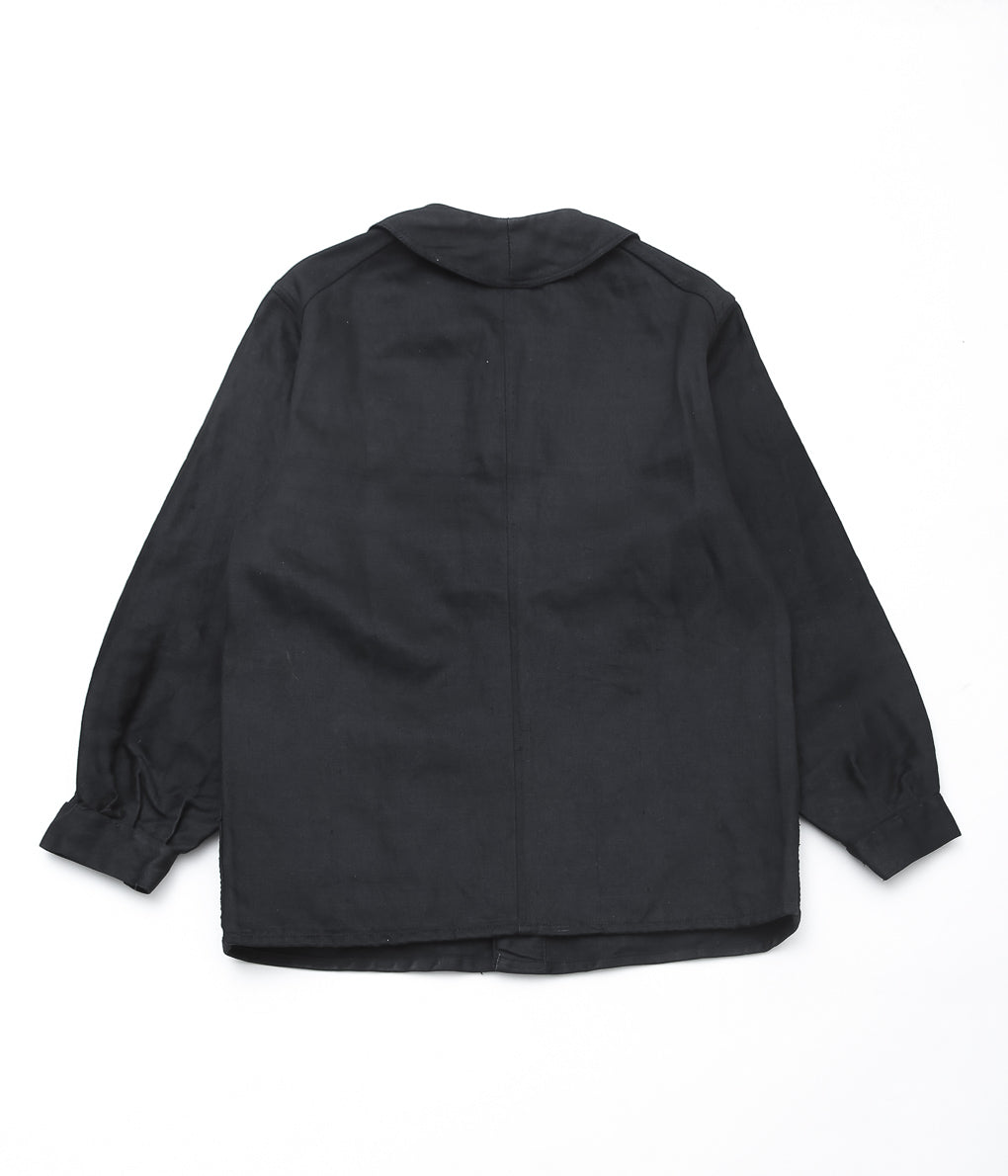 USED&VINATGE ''30's BLACK MOLESKIN WORK JACKET'' (BLACK)