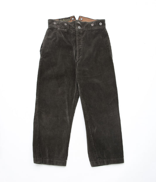 USED&VINATGE ''30s FRENCH CORDUROY TROUSERS "CLAUDIUS LAFOND"'' (BROWN)