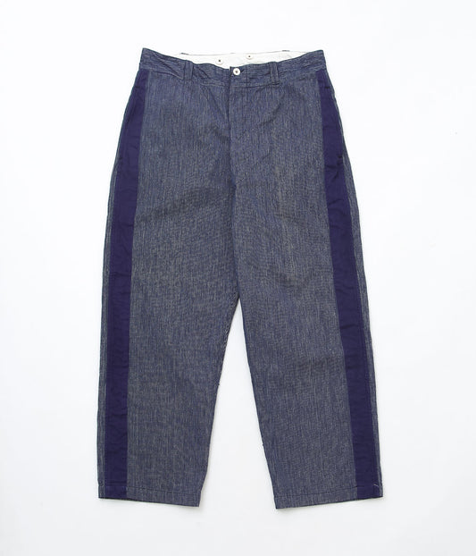 USED&VINATGE  ''40's DEADSTOCK FRENCH NAVY CHEF PANTS'' (NAVY PIN STRIPE)