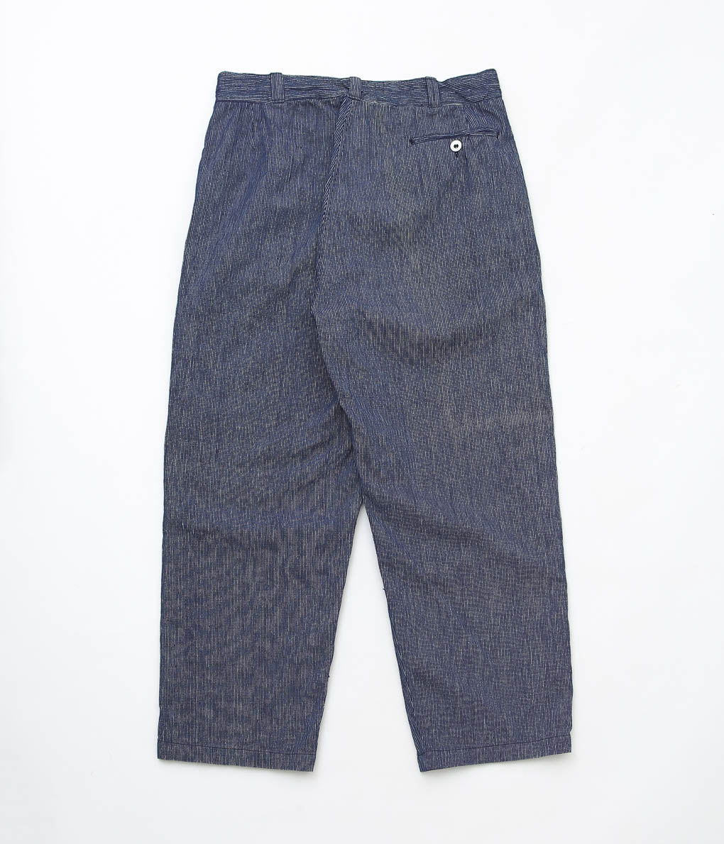 USED&VINATGE  ''40's DEADSTOCK FRENCH NAVY CHEF PANTS'' (NAVY PIN STRIPE)