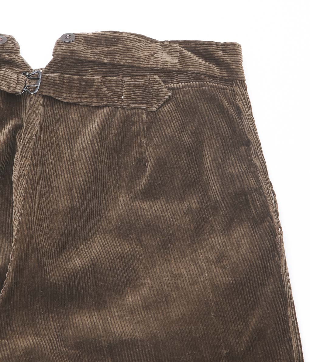 USED&VINATGE ''50-60's DEADSTOCK FRENCH CORDUROY TROUSERS'' (BROWN)