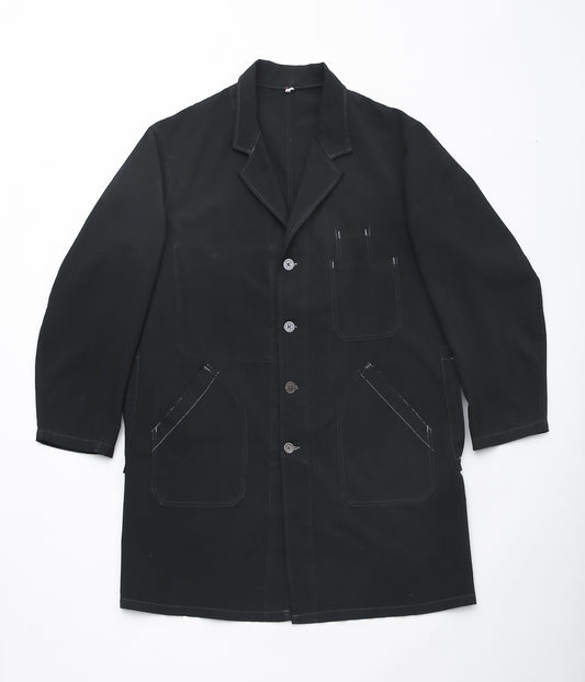 USED&VINATGE  ''50-60's VETRA COTTON WORK COAT'' (BLACK)