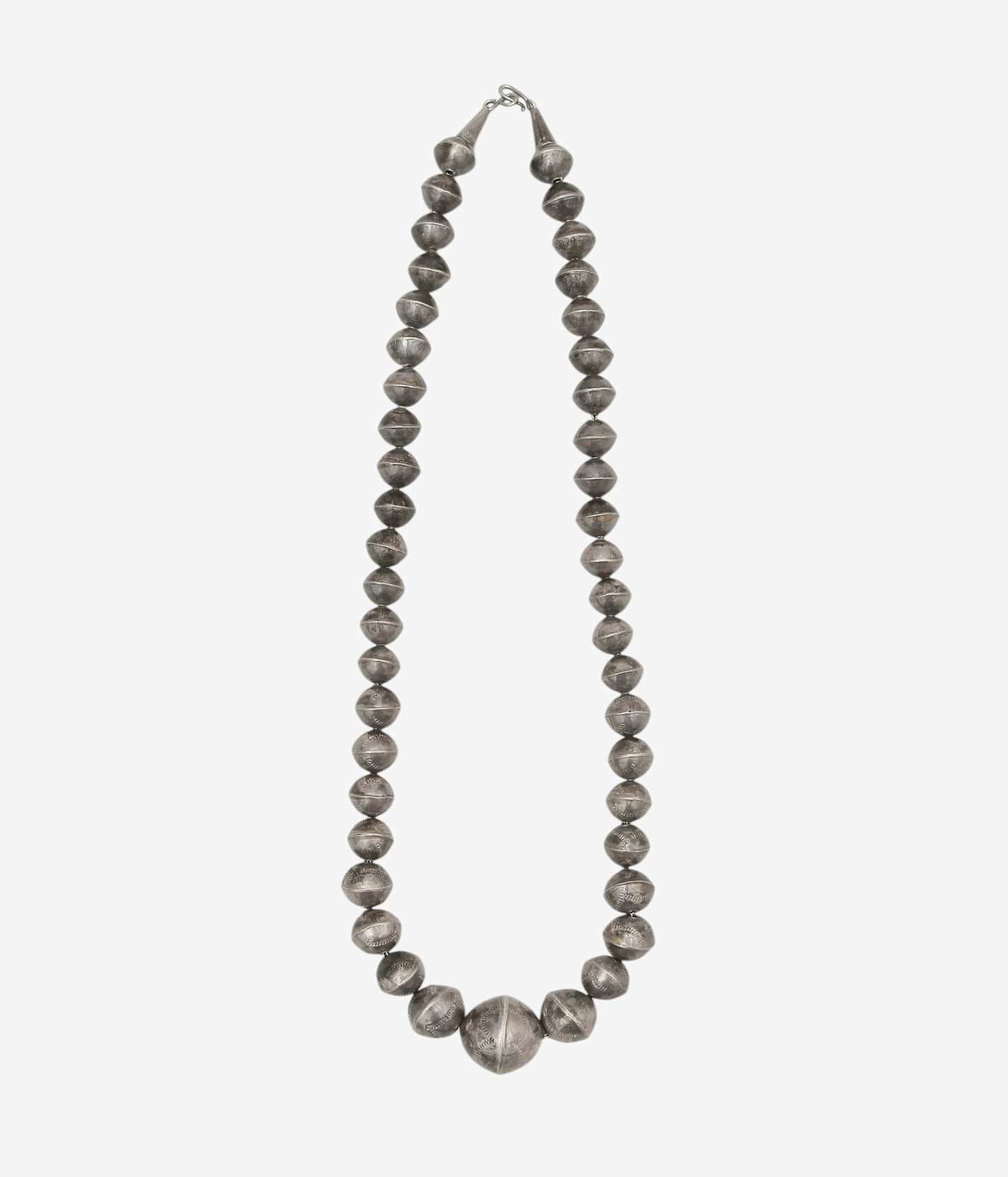 VINTAGE JEWELRY ''1950's~ NAVAJO PEARL NECKLACE'' (SILVER)