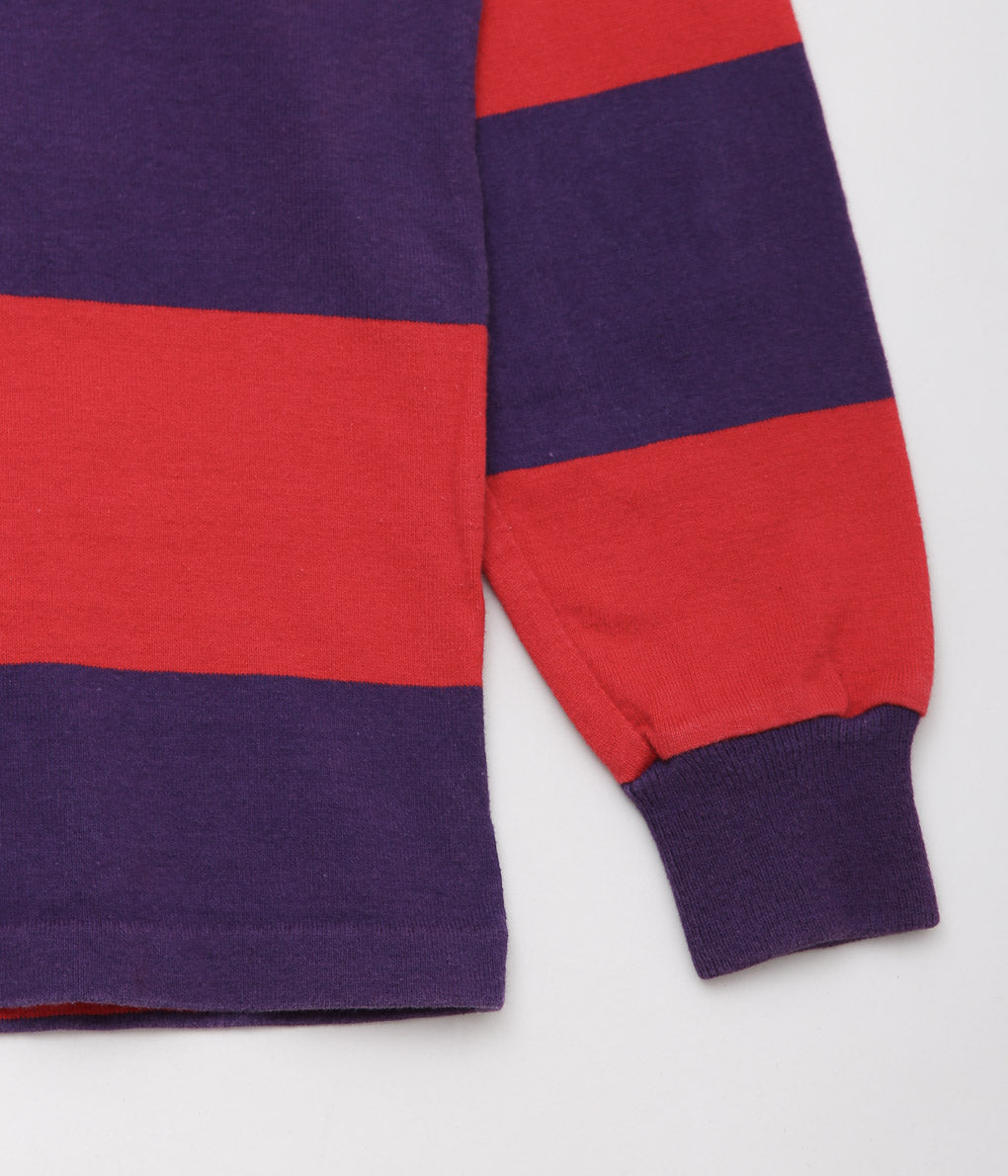 USED&VINTAGE''80'S L.L. BEAN RUGBY SHIRT''(RED / PURPLE)